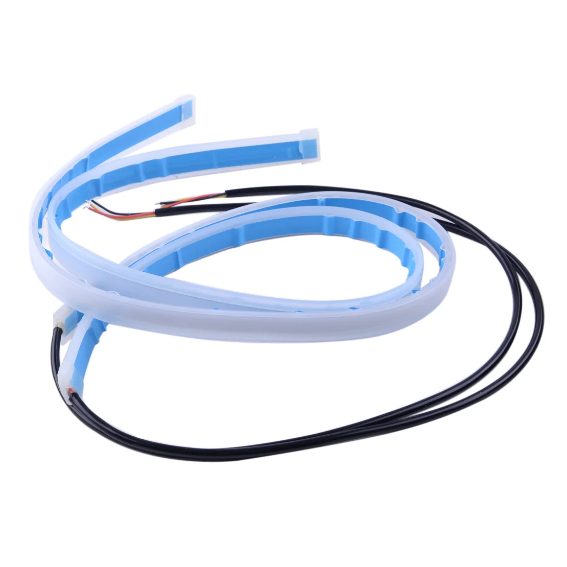 

Free shipping Flowing Flexible DRL LED Day running light 30cm 45cm 60cm White + yellow turn signal lights