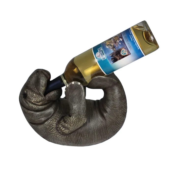 
custom home decor animal wine holder Bar Decor Manatee Wine Bottle Holder 