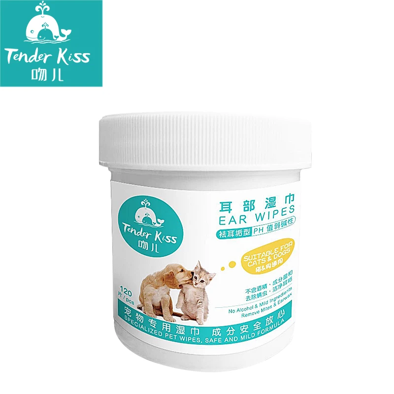 

120pcs pet cleaning wet wipes original cat wipes natural nonwoven fabric cleaning ear dog dental wipes in stock