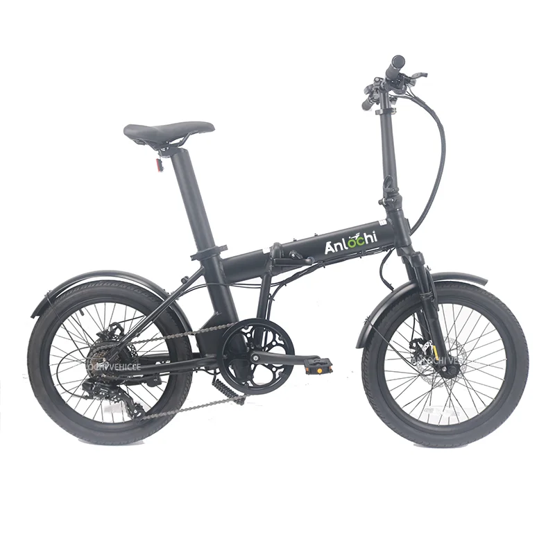 

ANLOCHI 2021 popular hidden battery 20 inch full suspension ebike 250W folding electric bike foldable for adult