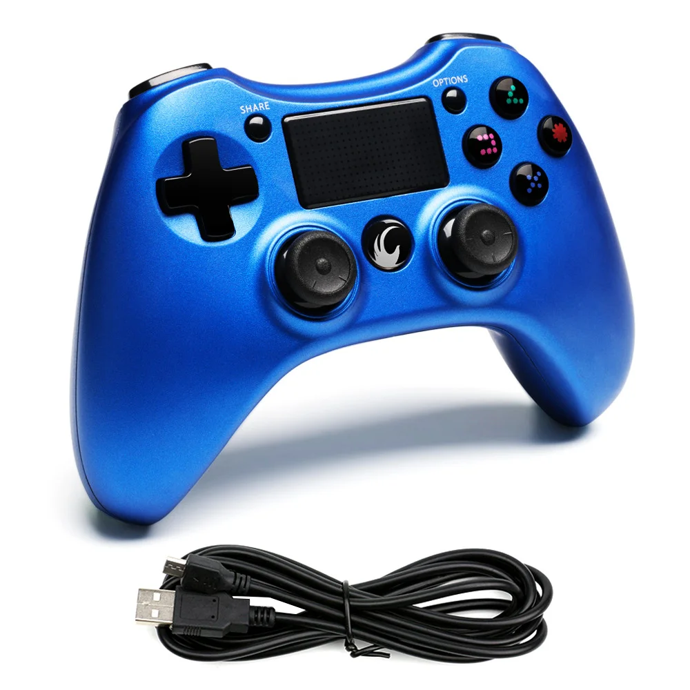 

Blue & Black Gamepad USB Wired Controller for PS4 New Grip Game Pad for PS4 Consoles for PS3