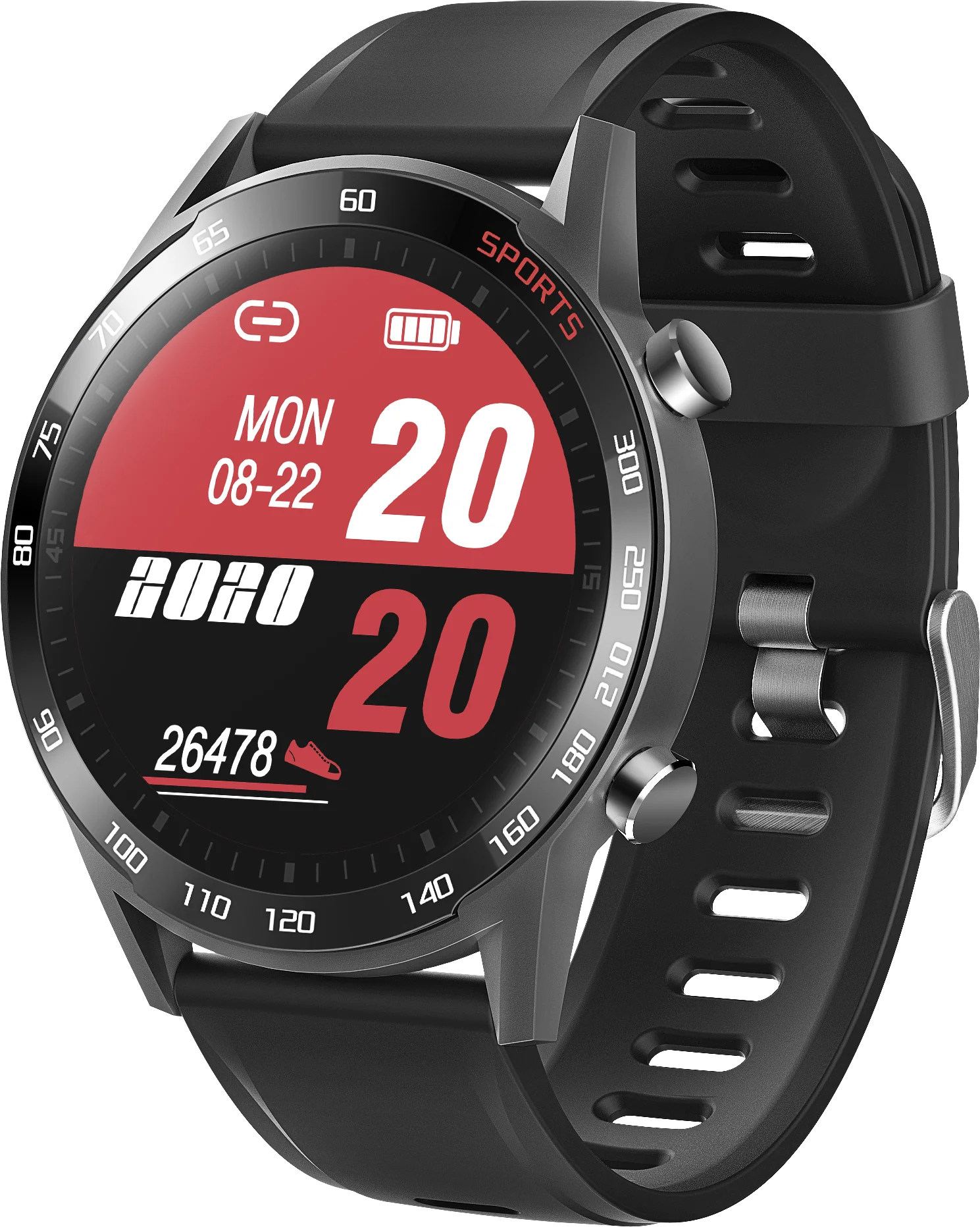 

Fashion full touch T23 smart bracelet watch men's high quality black gray pink