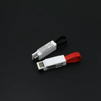 

hot selling high quality CE ROHS original design keychain charge cable 4 in 1 usb cable for promotional gift