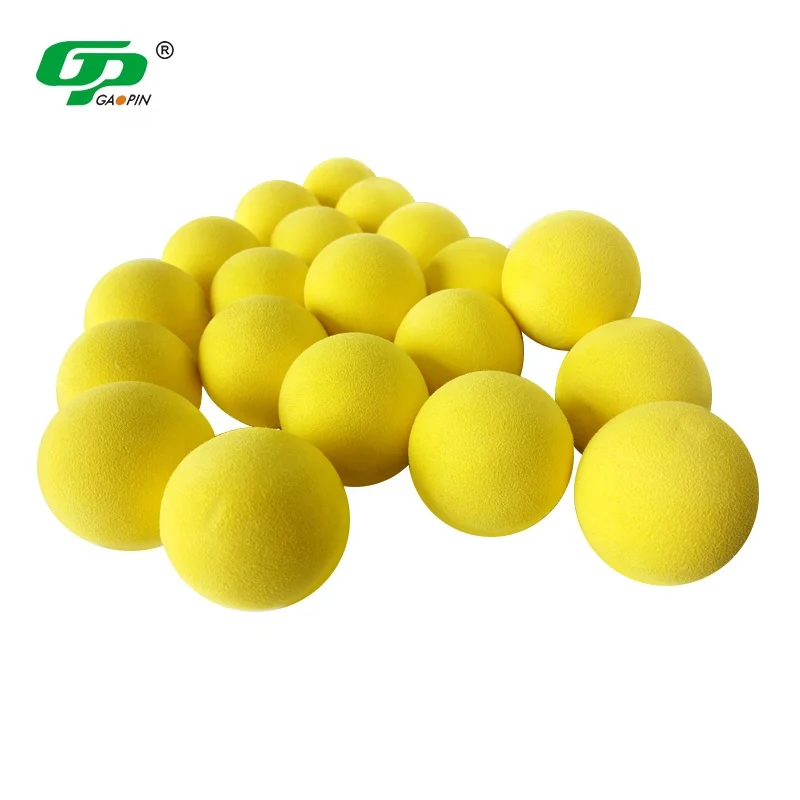 

High Quality Customized Soft EVA Foam Golf Ball Yellow For Practice Golf Ball Durable Driving Range Golf Ball