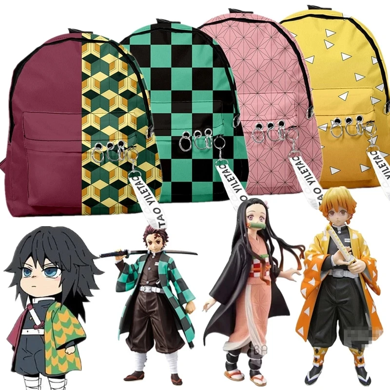 

40 colors 2021 New Anime cartoon Demon Slayer backpack demon slayer School bag