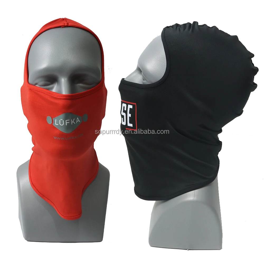 

Custom print balaclava skull one hole full face motorcycle silk ski balaclava