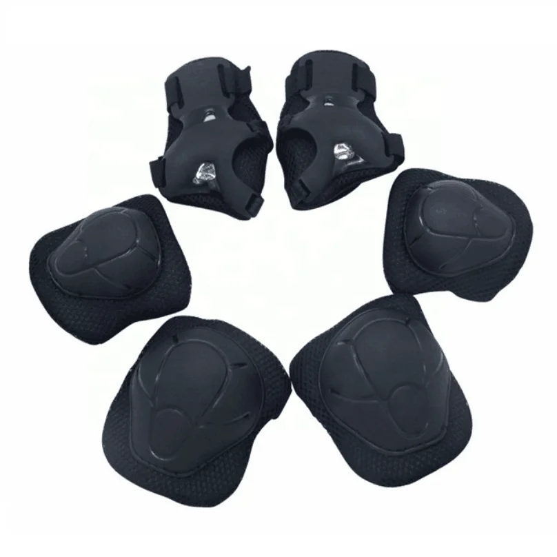 

Skates Safty Set Elbow & Knee Pads Protective gears, Black blue