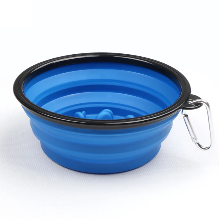 

High quality eco friendly silicone collapsible dog pet bowls folding portable collapsible travel dog bowl, Customized color
