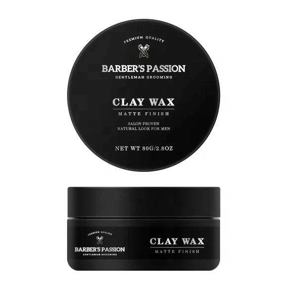 

MSDS/ISO/GMP Certification BARBERPASSION Texture Style Classic Strong Hold Mens Hair Clay Oem Private Label