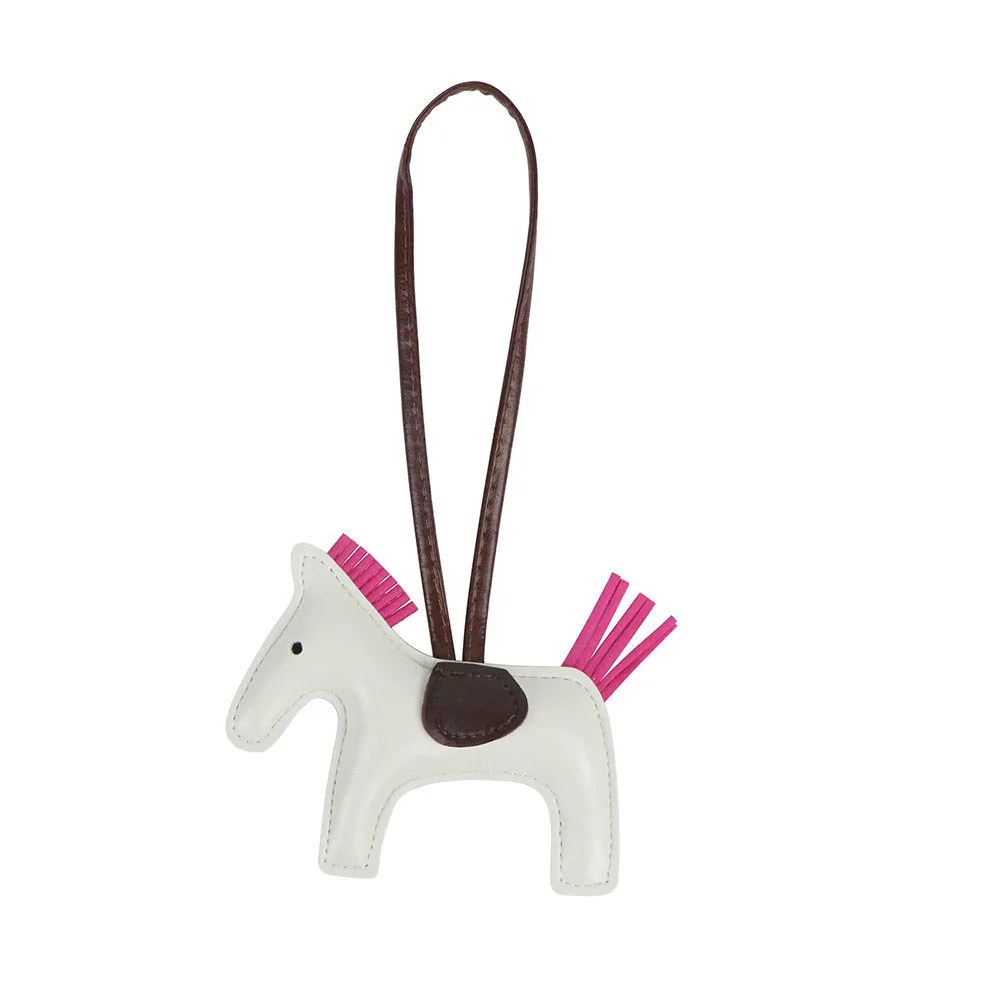 

2021 Tassel horse Pendant Animal Shape Pu Leather Sewing Fashion Bag Accessories