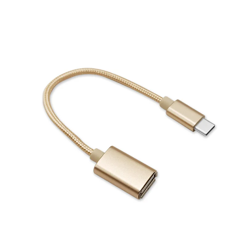 

USB OTG Cable adapter TypeC/Micro usb/For iPhone Male To USB OTG cable, Gold/silver/rose gold/black