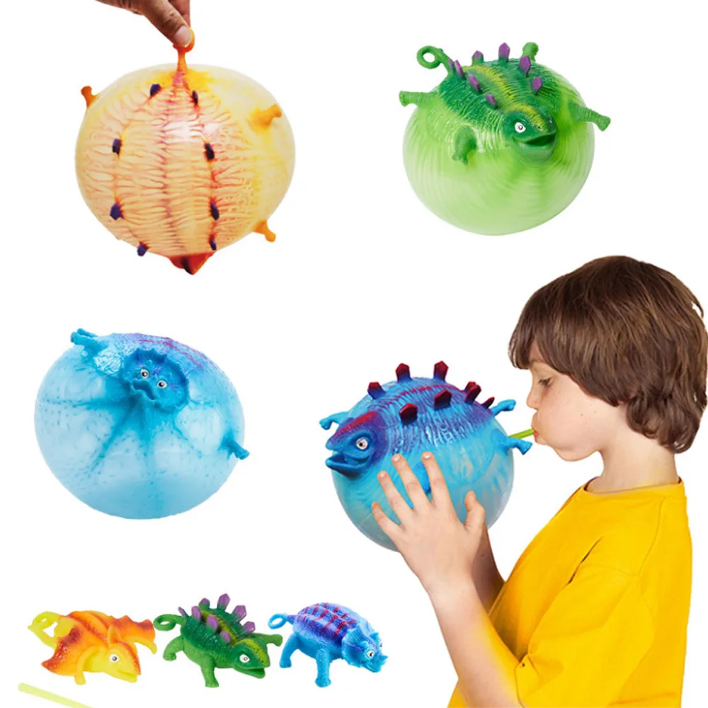 Lzy755 Tpr Dinosaur Balloon Ball Inflatable Kids Novelty Toy Children ...