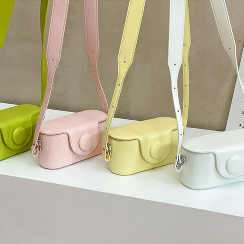 

Women Fashion Shoulder Crossbody Box Shape Mini Leather Bag Custom Bags With Logo