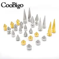

100set 8mm~33.5mm Cone Studs Screwback Spikes Rivet Punk Garment Rivets For Clothes Bag Shoes Leather Craft Accessories #GZ026