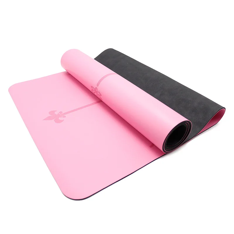 

Hot Sales TPE Yoga Mat Anti Tear Body Alignment Lines Yoga Mat, Customized color