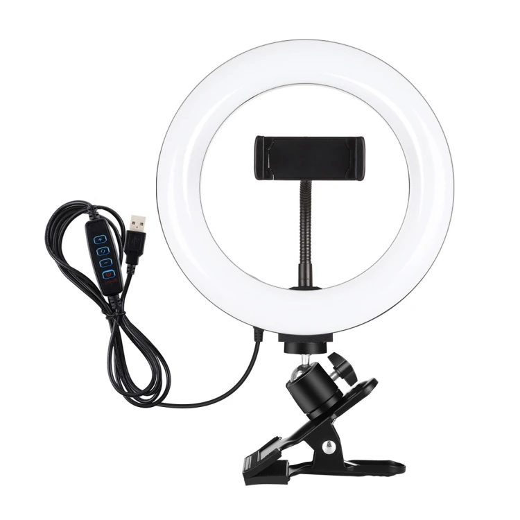 

PULUZ 7.9 inch 20cm Ring Selfie Light Dual Color Temperature LED Curved Vlogging Photography Video Lights