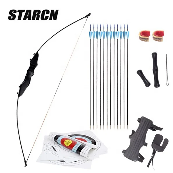 

Factory Outlet Adults Hunting Youth Takedown Wooden Archery Bow and Arrow Set