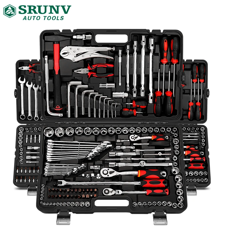 150 Pc Professional Automotive Hand Tools Set Made Of Carbon Steel And