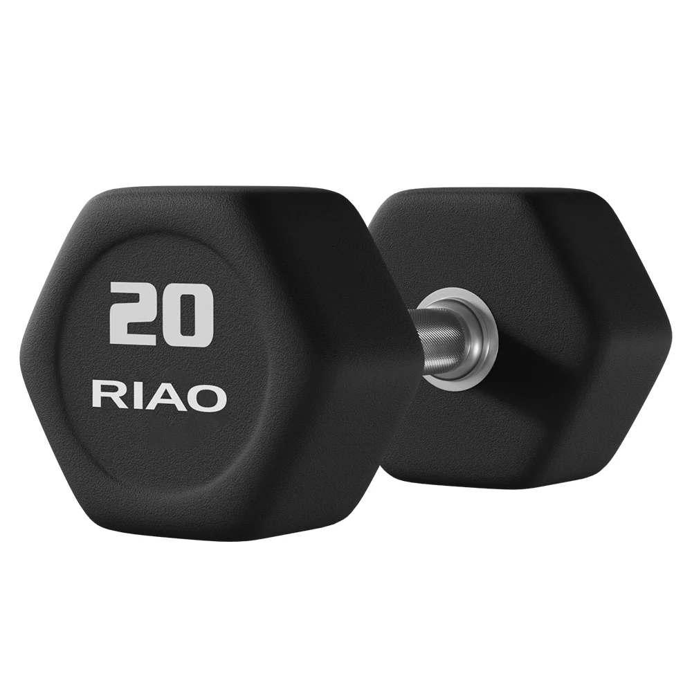 Fitness Black Hexagonal 10kg 50kg Wholesale Hex Dumbbell Set for Gym Use