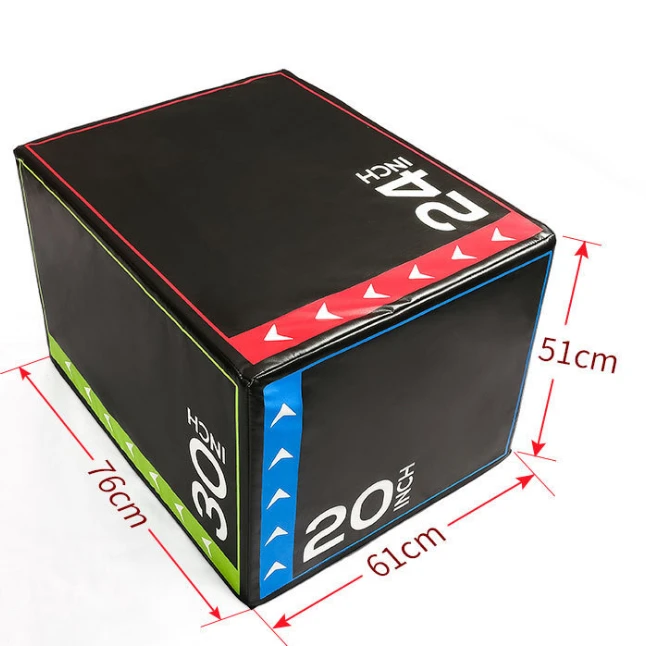 

Fitness Plyometric Plyo Box 3 in 1 Soft Jumping Box, Customized color