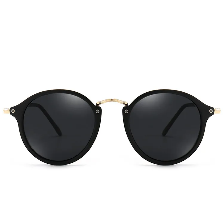 

Polarized men and women fashion all-match sunglasses metal round frame driver driving trendy sunglasses, Picture shows