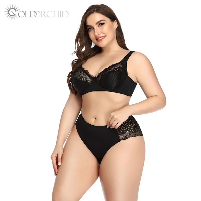 

Wholesale women panties and bra sets plus size underwear set