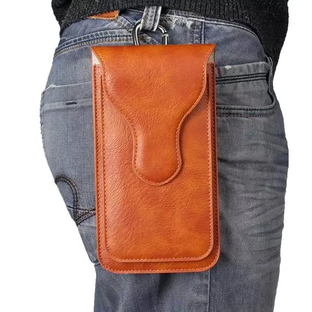 

Portable Belt Clip Magnetic Cell Phone Holster Case Multipurpose Leather Waist Pouches for iPhone 11