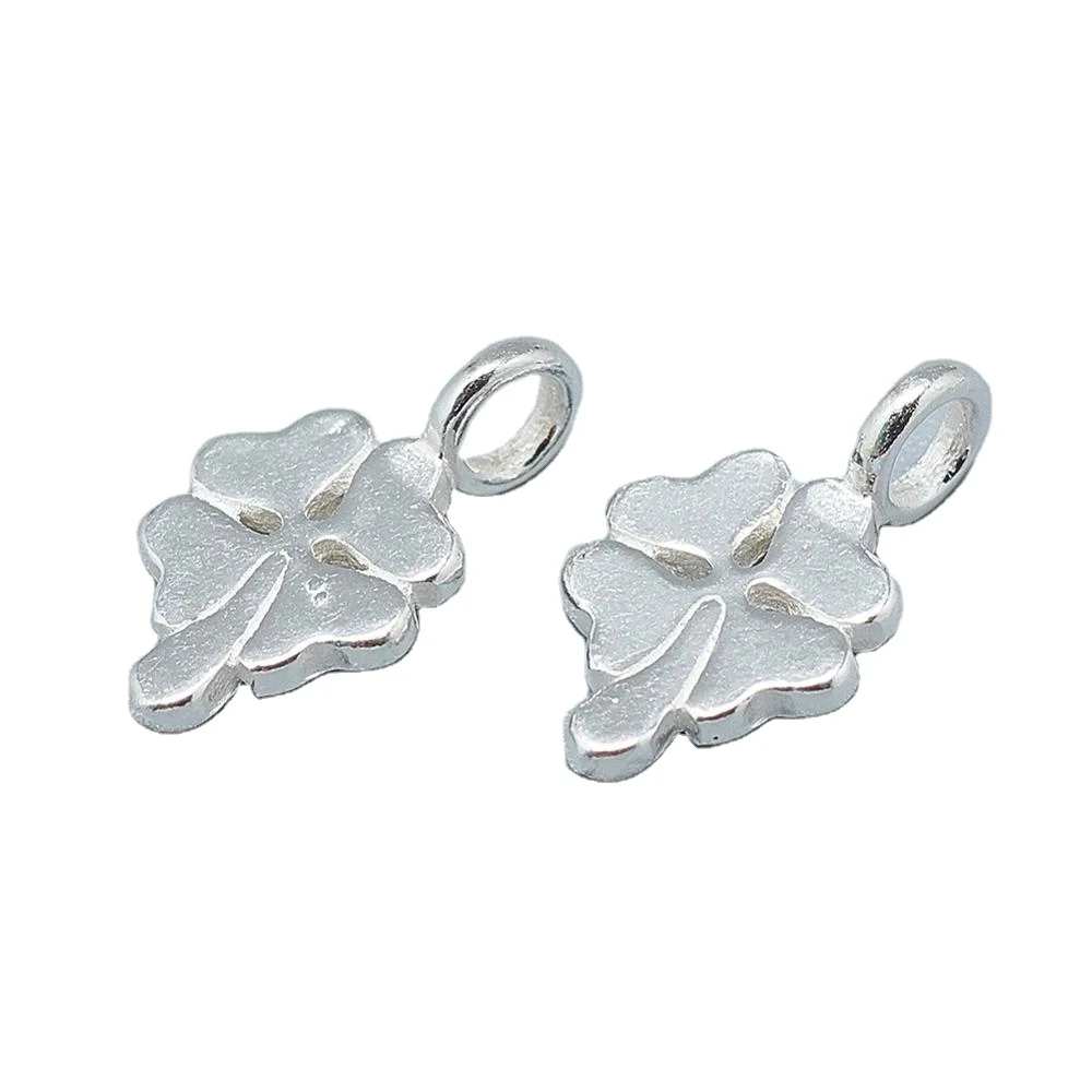 

PandaHall Four Leaf Clover 925 Sterling Silver Charms