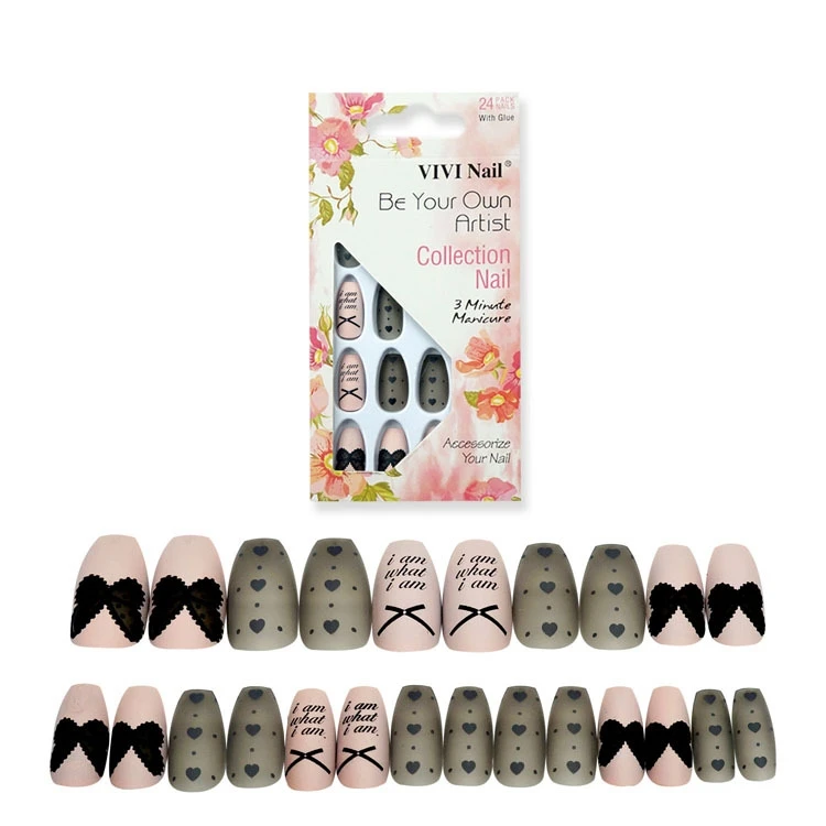 

Ballerina press on coffin nails trendy press on nails full nail cover false