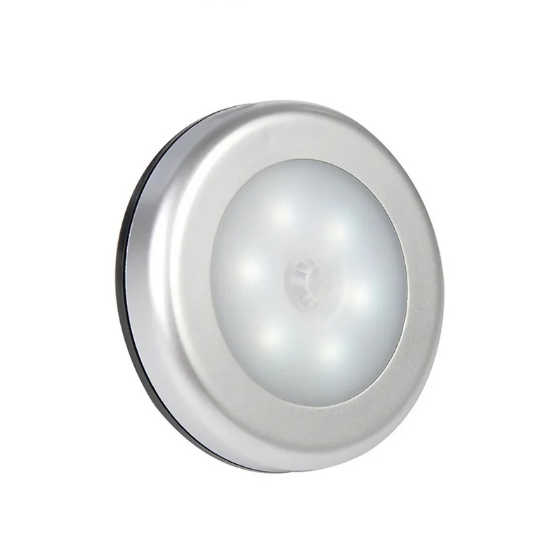 3AAA Battery LED Night Light PIR Motion Sensor Round LED Cabinet light Energy Saving Wall Lamp Lighting