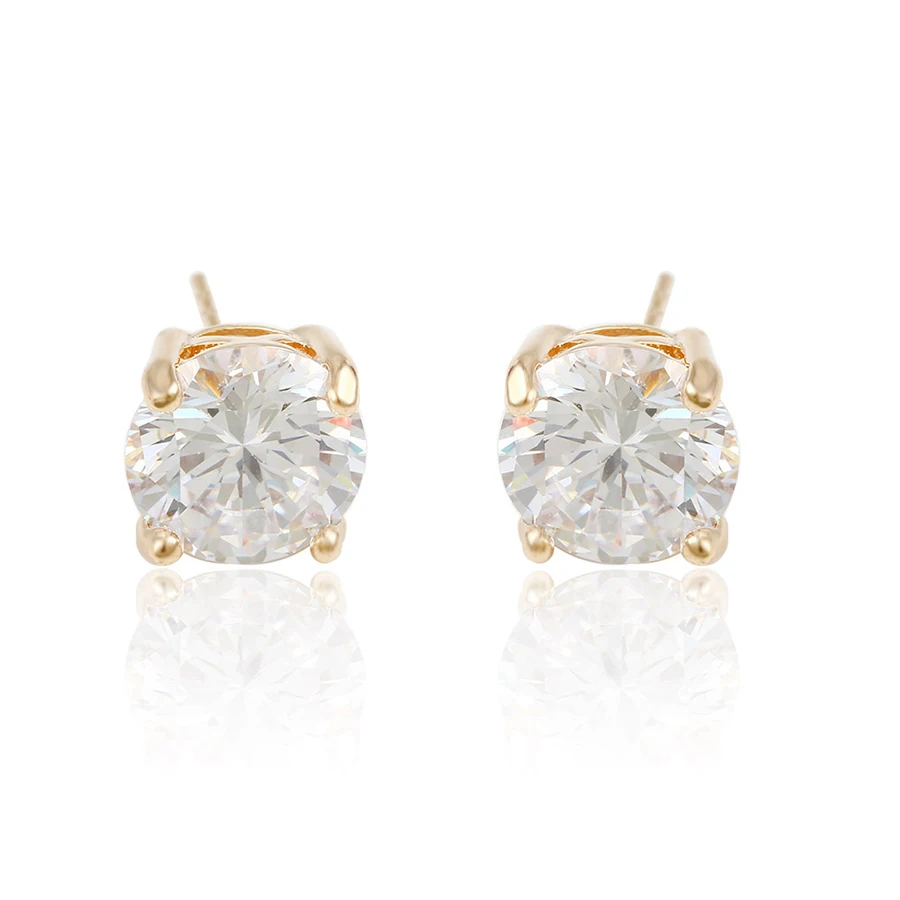 one stone diamond earrings