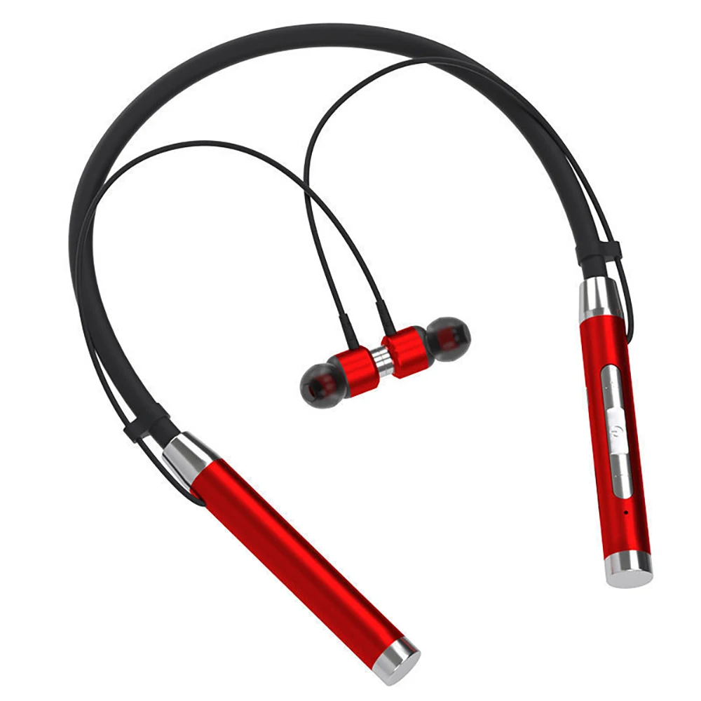 

New headset neck hanging type heavy bass mobile phone wireless earphone neck hanging type sports running headset