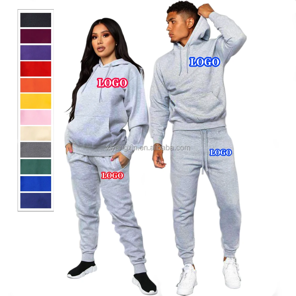 

Tracksuit set unisex Jogger suit Custom Men s jogging sweat suits Hoodie set unisex Plus size Men's hoodies & sweatshirts Couple, Customized color