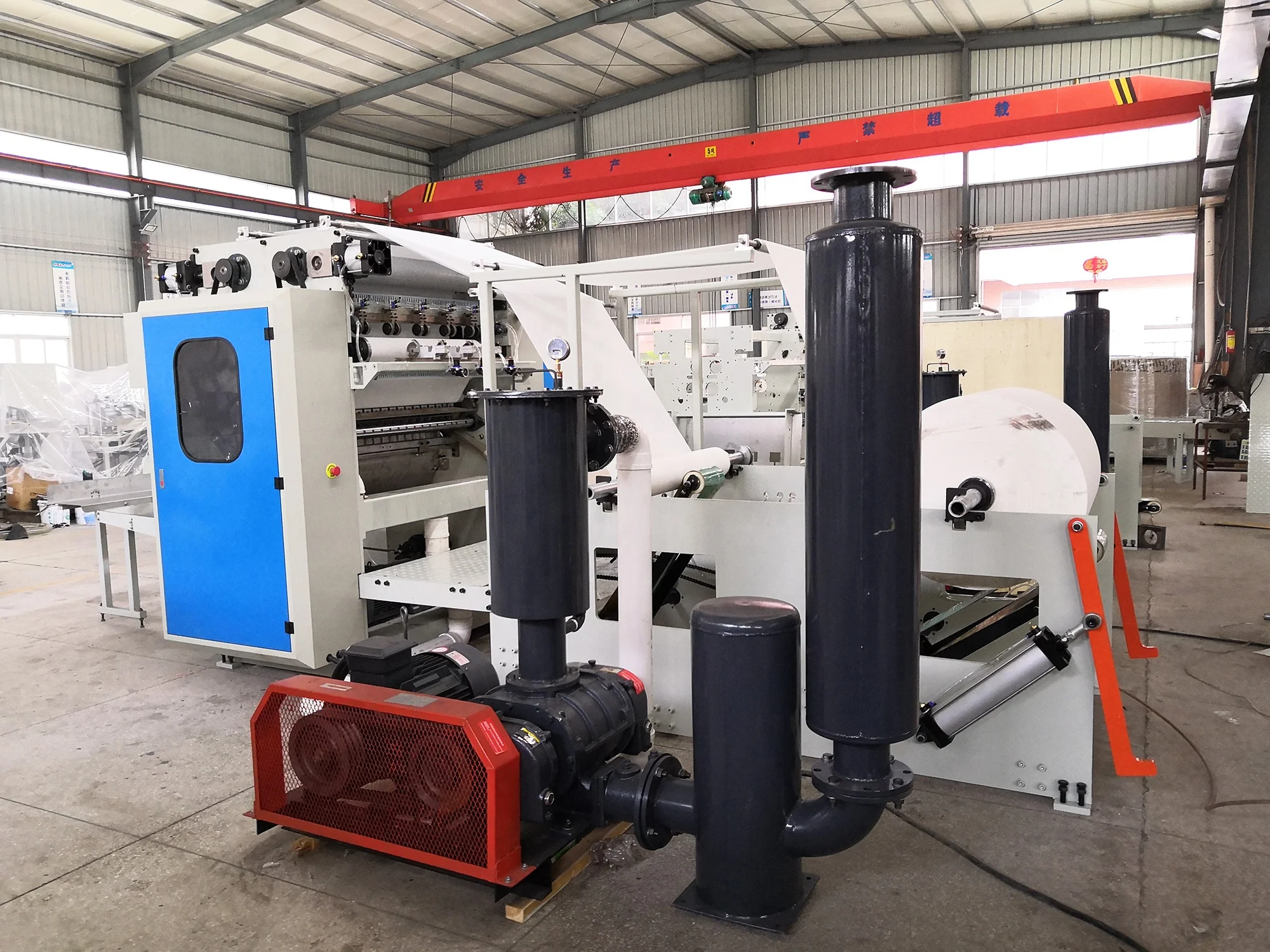 
Automatic facial tissue paper folding machine 