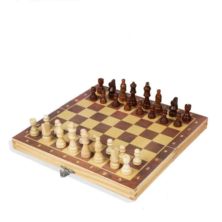 

High quality adult children international chess sets Wooden folding Magnetic Chessmen Chess Board Games