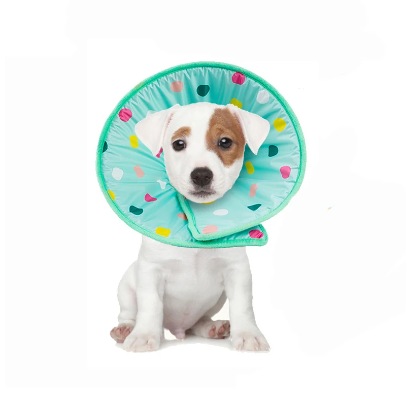 Wholesale Customized Comfortable Cotton Pet Dog Elizabeth Collar Cute Recovery Protective Cat E-Collar