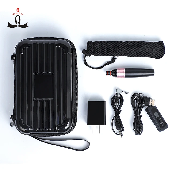 

Automatic low-noise tattoo Customize Private Label YD Bello Lip Permanent Makeup Machine Pigment Tattoo Kit with CE Certificate, Black color