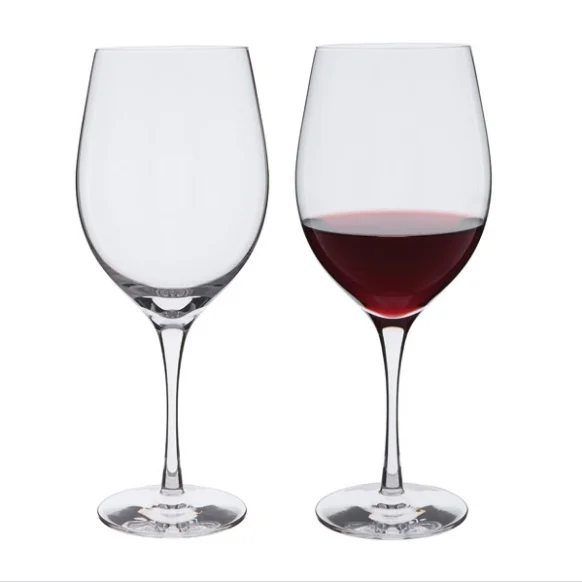 Wholesale Hot Amazon Selling 310ml Round Goblet Red Custom Wine Glasses