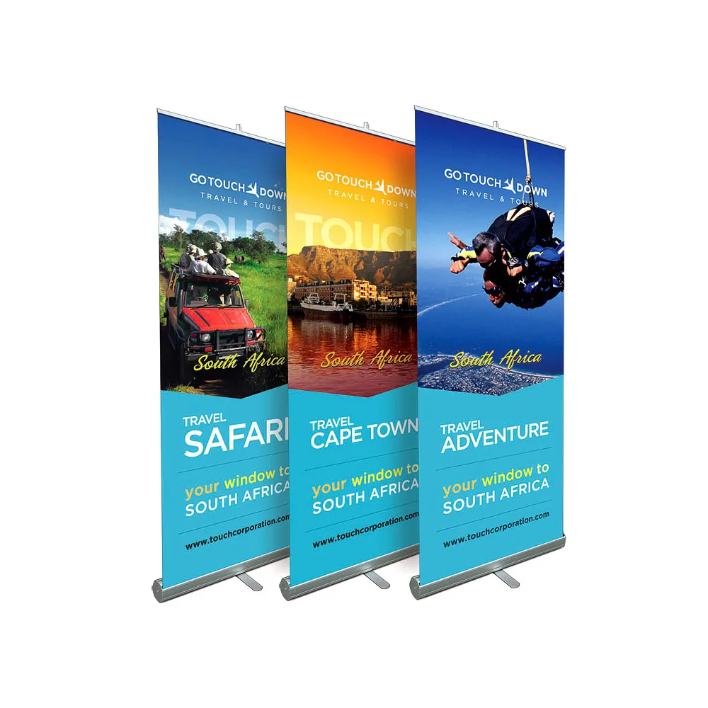 Roller Banner Display Stand Pull Roll Pop Up Sign Exhibition Trade Show 