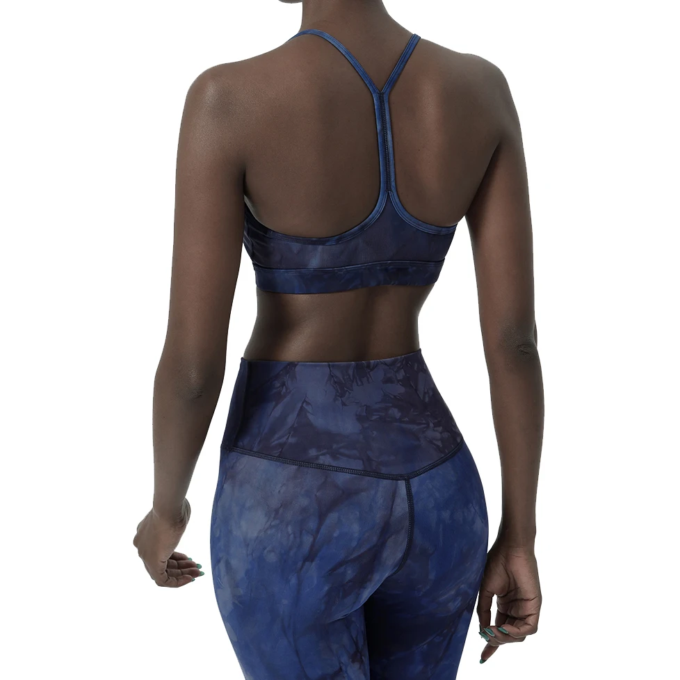 

Women High Elastic Tie Dye Slimming Active Running Training Yoga Wear
