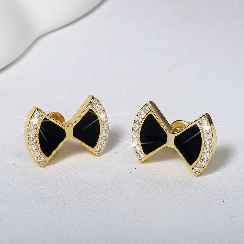 

New Trendy Bowknot Star Round Drop Earrings for Women Exquisite Crystal Fashion Jewelry Gift