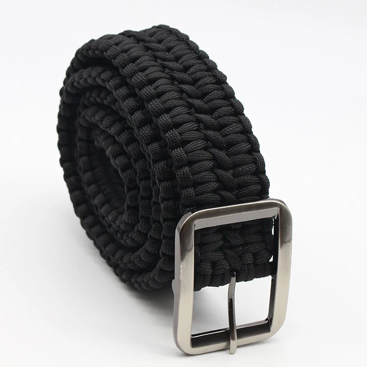 

Custom Wholesale Belt Outdoor Camping Mountaineering Survival Kit Durable Camouflage Paracord Metal Buckle, Multi-colors