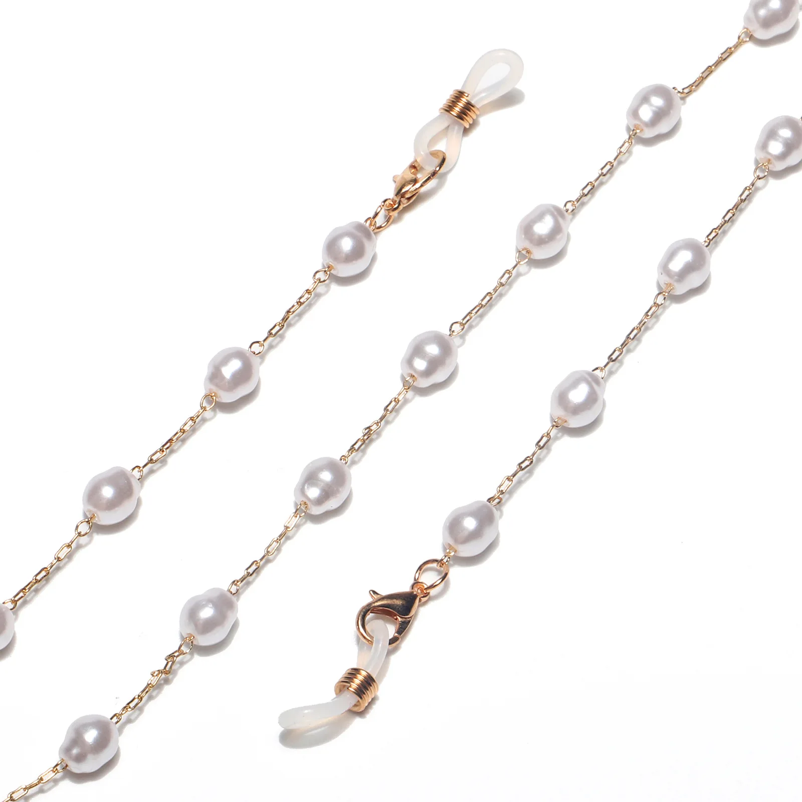 

White Pearl Eyeglasses Chains/Sunglasses Straps For Women