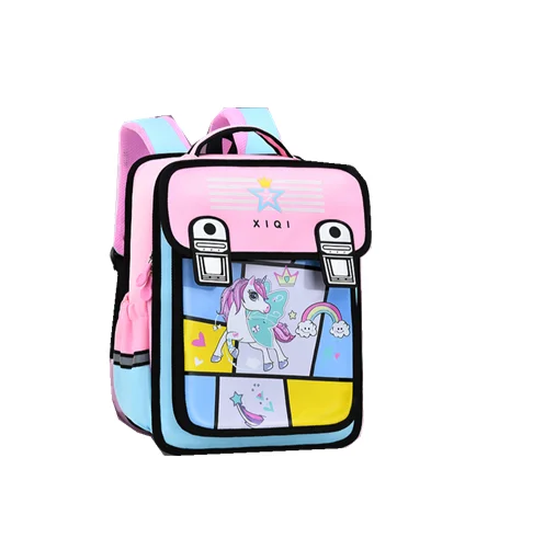 

2022 trend graffiti students 1-6 grade schoolbag spine care shoulder bag kids school backpack bag