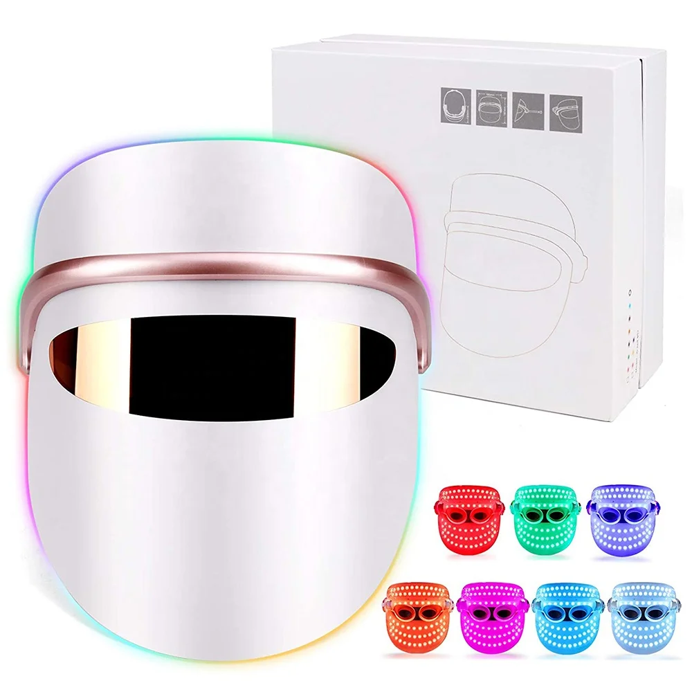 

PDT Photon Colorful 7 Color Silicone Light Therapy Face Facial Led Mask