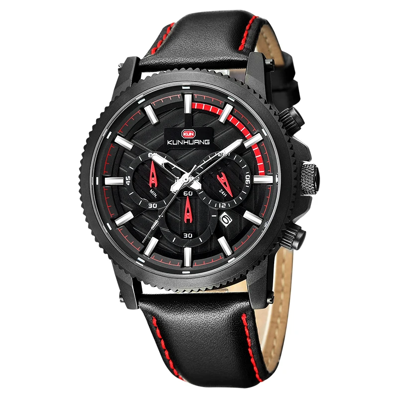 

High Quality Leather Movement Watch Retails Luxury Tourbillion Waterproof Watch For Men's
