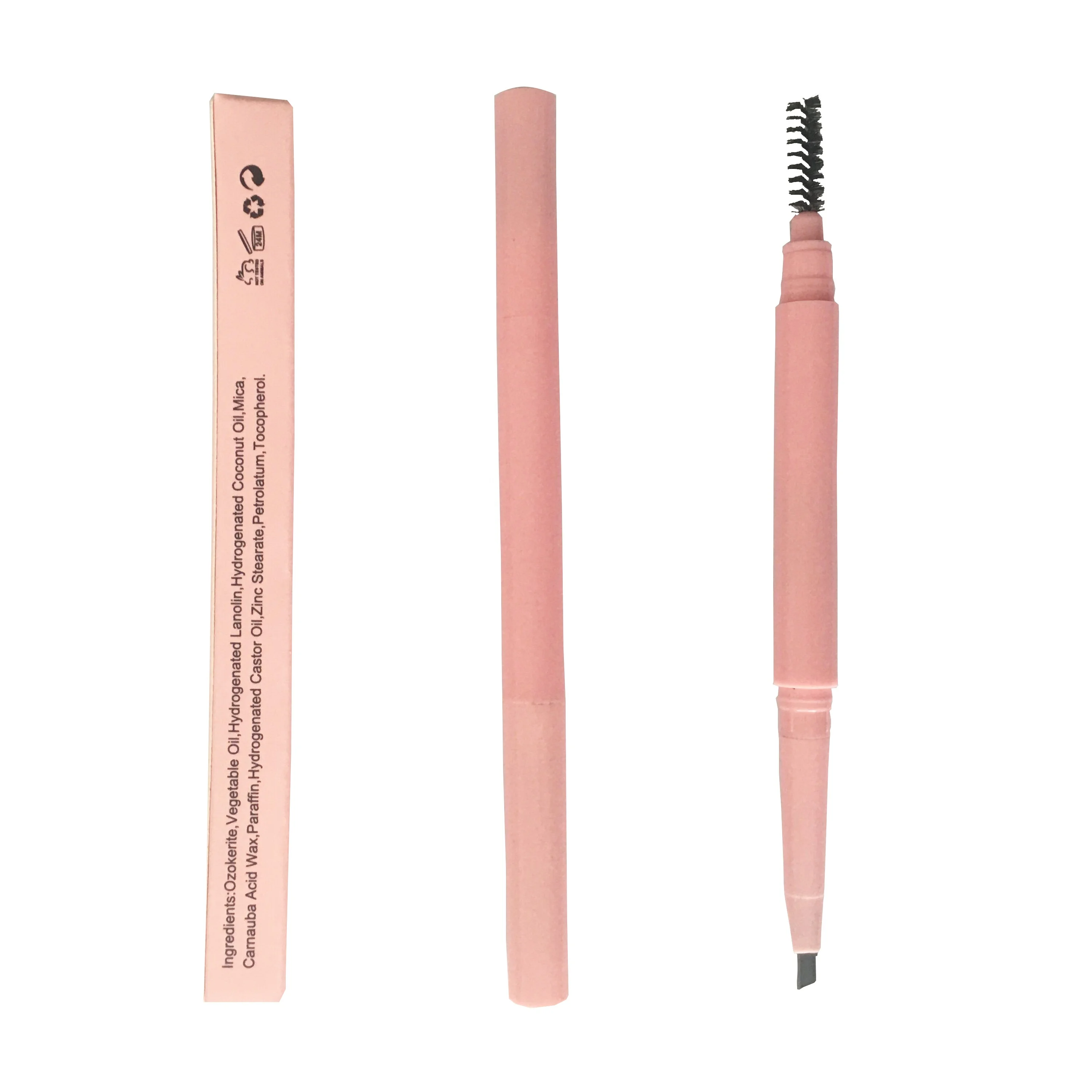 

New Arrival 5 Colors Vegan Natural Eyebrow Pencil Waterproof Custom Private Label Automatic Brow Pencil with brush