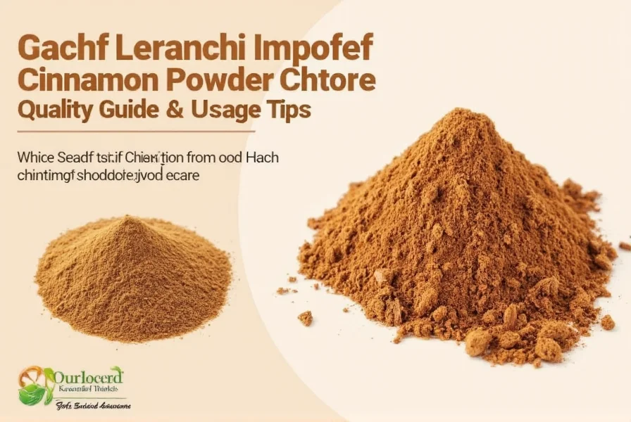 Close-up view of Sadaf cinnamon powder showing its characteristic reddish-brown color and fine texture