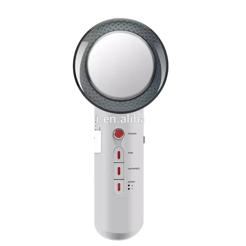 

Face Beauty Equipment Ultrasonic Shaping Instrument EMS Ultrasonic Face Massage Machine Slimming Machine, White