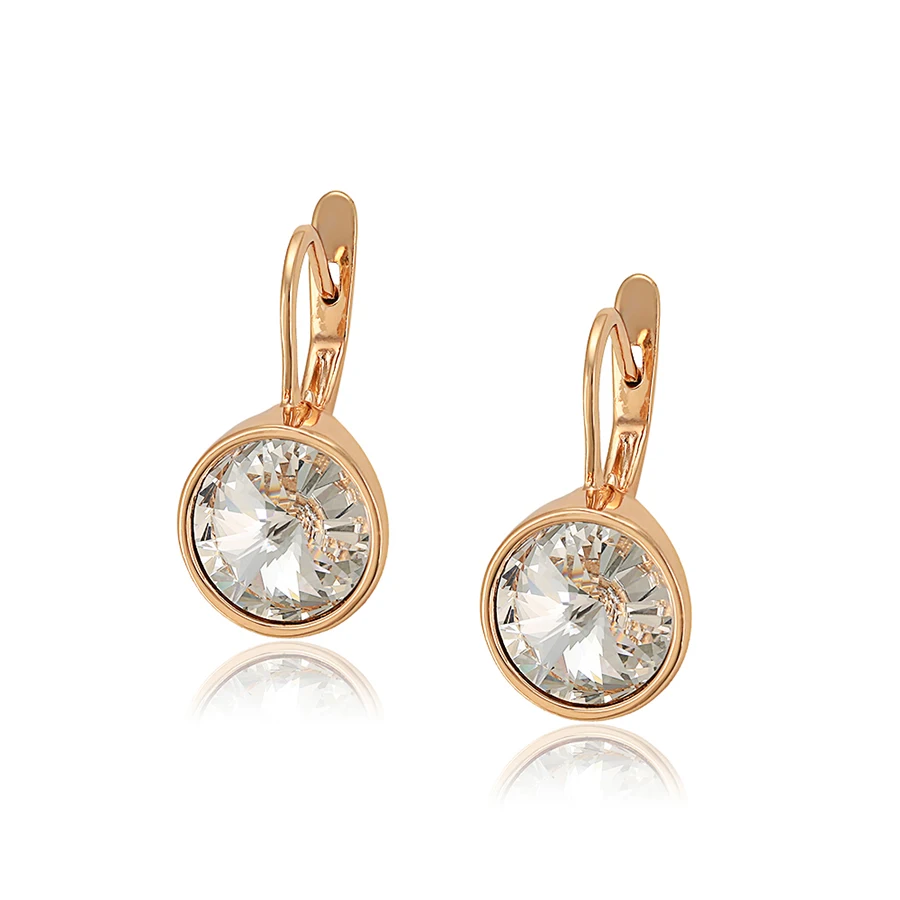 

93832 xuping fashion Crystals, 2020 new arrival click-on earrings for women